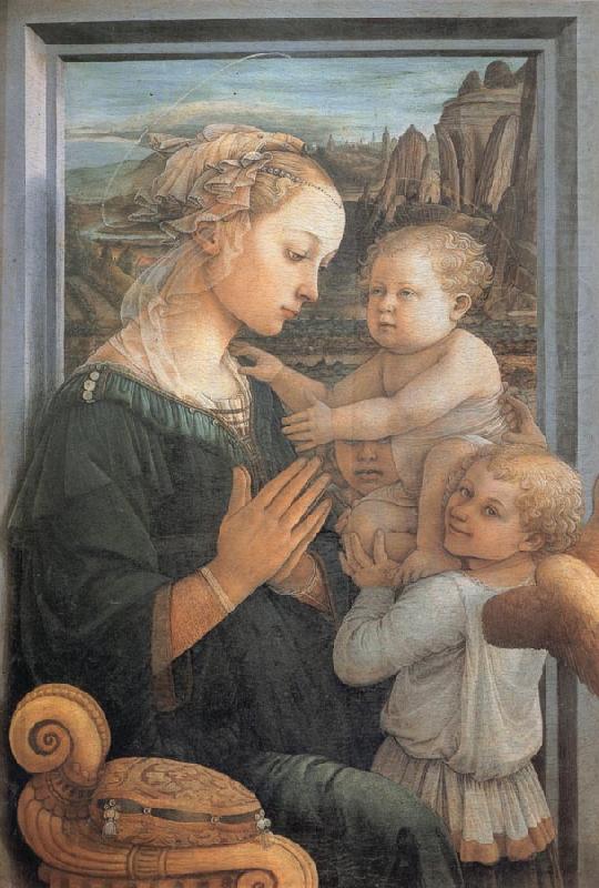 Fra Filippo Lippi Madonna and Child with Two Angels, china oil painting image